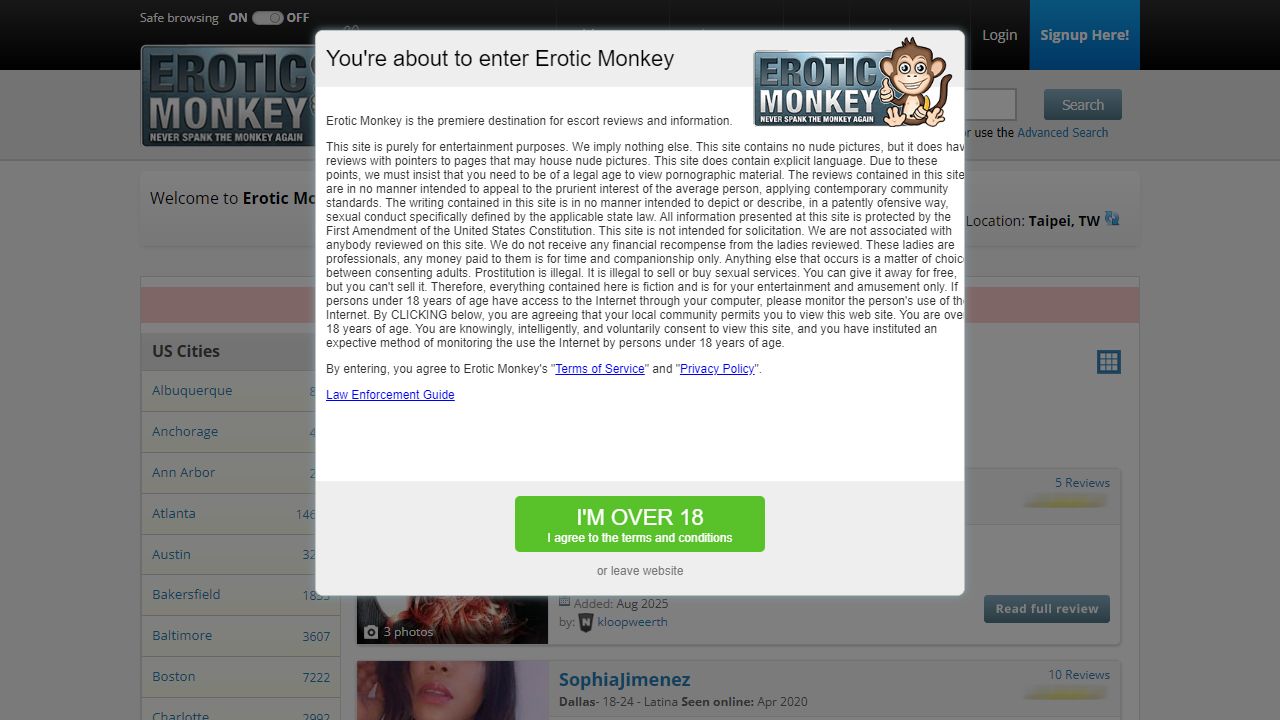 Erotic Monkey 最新网站截图