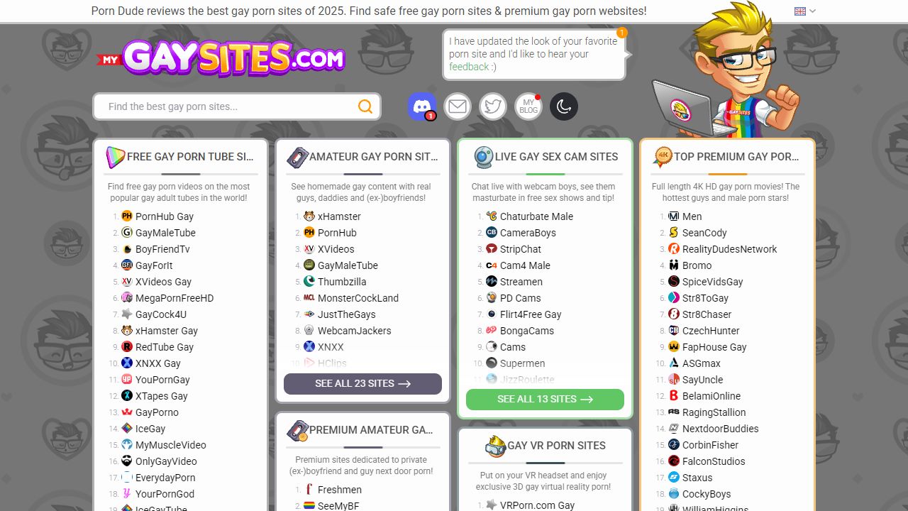 MyGaySites 最新网站截图
