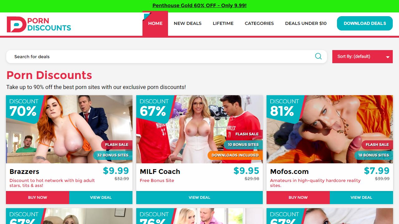 Porn Discounts 最新网站截图