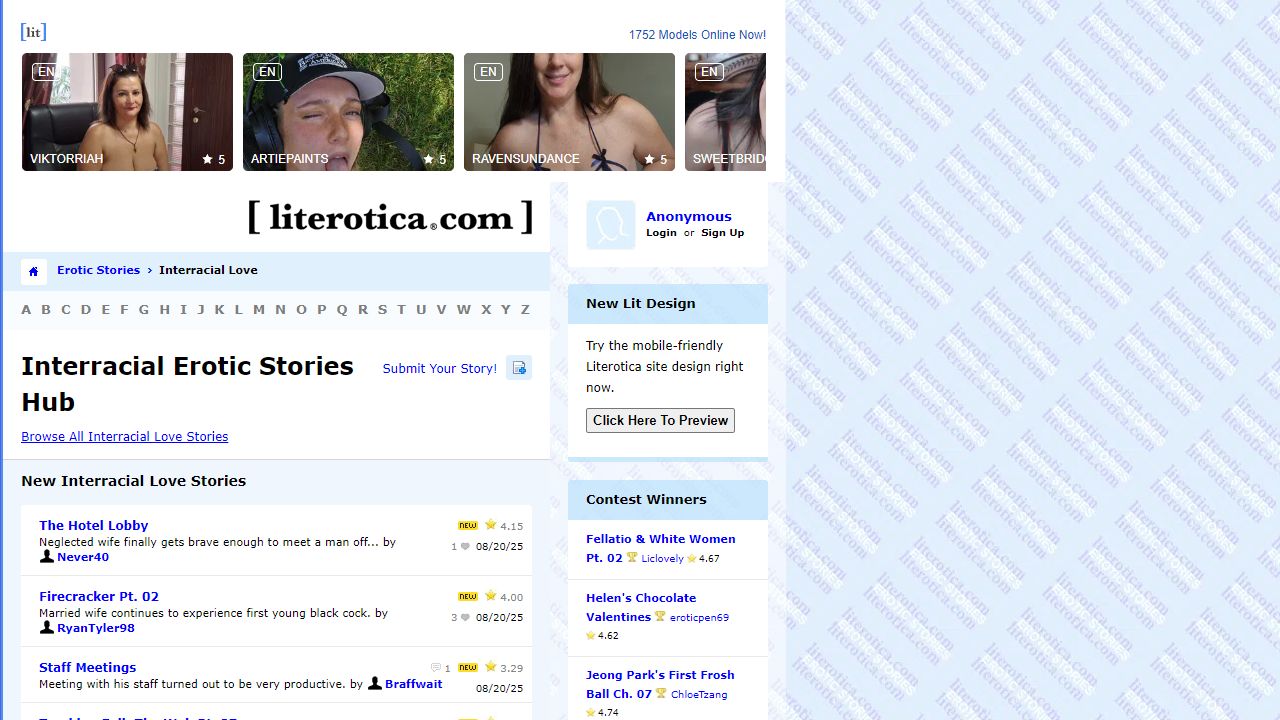 Literotica 最新网站截图