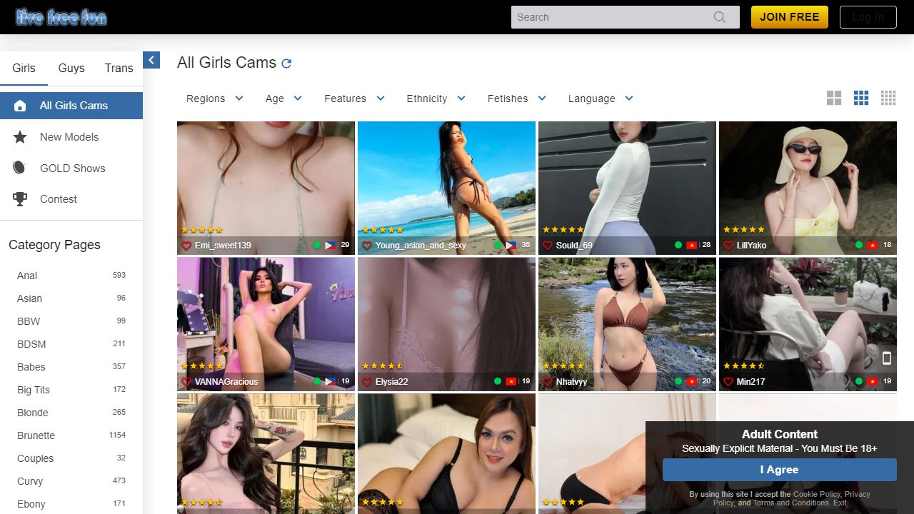 Exposed Webcams / Live Free Fun 最新网站截图